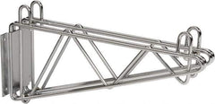 Value Collection - 2-1/2" Wide, 9" High, Open Shelving Mid Wall Bracket - 18" Deep, Use with NuLine Units - USA Tool & Supply