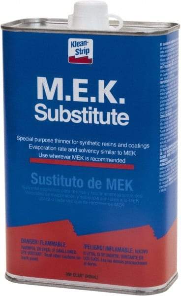 Klean-Strip - Paint Thinners & Strippers Type: MEK Container Size: 1 qt - USA Tool & Supply