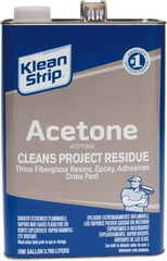 Klean-Strip - 1 Gal Acetone - Comes in Metal Can - USA Tool & Supply