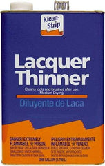 Klean-Strip - 1 Gal Lacquer Thinner - 590 gL VOC Content, Comes in Metal Can - USA Tool & Supply