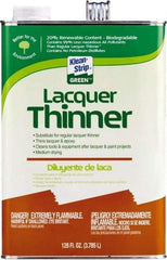 Klean-Strip - 1 Gal Lacquer Thinner - 789 gL VOC Content, Comes in Metal Can - USA Tool & Supply
