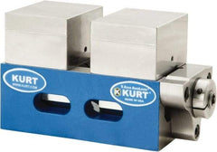 Kurt - 2-1/2" Jaw Width, 4-9/16" High x 5" Long x 2-1/2" Wide Vise - For Use with 5 Axis Workholding Systems - USA Tool & Supply