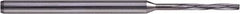 Hertel - 1.95mm Solid Carbide 4 Flute Chucking Reamer - Spiral Flute, 3mm Straight Shank, 10mm Flute Length, 50mm OAL - USA Tool & Supply