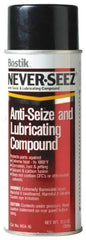 Bostik - 16 oz Aerosol Extreme Pressure Anti-Seize Lubricant - Copper, -297 to 1,800°F, Silver Gray, Water Resistant - USA Tool & Supply