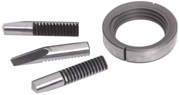 Accupro - Drill Chuck Jaw and Nut Unit - For Use with 5/8 Heavy Duty Drill Chucks - Exact Industrial Supply