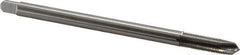 Hertel - 3/8-24 UNF 3 Flute H3 Bright Finish High Speed Steel Spiral Point Extension Tap - Plug Chamfer, 6" OAL, 3B Class of Fit - Exact Industrial Supply