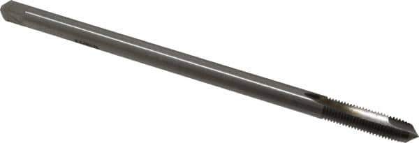 Hertel - 5/16-24 UNF 3 Flute H3 Bright Finish High Speed Steel Spiral Point Extension Tap - Plug Chamfer, 6" OAL, 3B Class of Fit - USA Tool & Supply