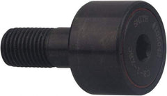 Accurate Bushing - 3" Roller Diam x 1-3/4" Width, 1-1/4" Stud Diam x 2-1/2" Length, Crowned Sealed Stud Cam Follower with Hex - Carbon Steel, 1-1/4" Thread Length, 1-1/4-12 Thread, 4-1/4" OAL, 20,200 Lb Dynamic Cap, 25,260 Lb Static Cap - USA Tool & Supply