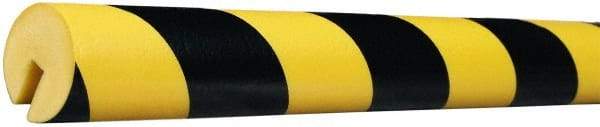 PRO-SAFE - Flexible Polyurethane Foam Type B Corner Guard - Yellow/Black - USA Tool & Supply