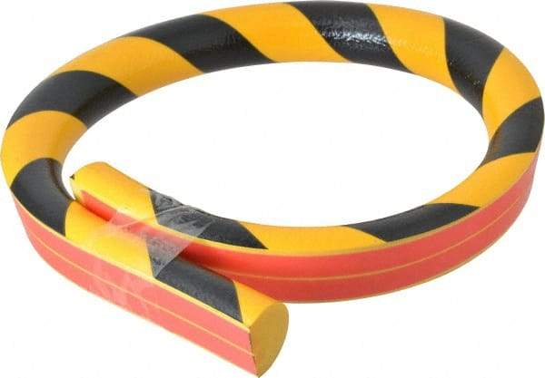 PRO-SAFE - Flexible Polyurethane Foam Type C Wall/Surface Protector - Yellow/Black - USA Tool & Supply