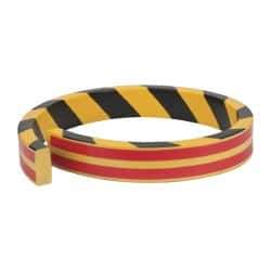 PRO-SAFE - Flexible Polyurethane Foam Type D Wall/Surface Protector - Yellow/Black - USA Tool & Supply