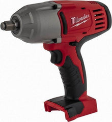 Milwaukee Tool - 1/2" Drive 18 Volt Pistol Grip Cordless Impact Wrench & Ratchet - 0 to 1,900 RPM, 0 to 2,200 BPM, 450 Ft/Lb Torque, Lithium-Ion Batteries Not Included - USA Tool & Supply