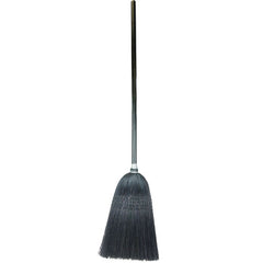 Light Industrial Upright Broom, 100 Percent Black Corn Fill, 56″ Overall Length - USA Tool & Supply
