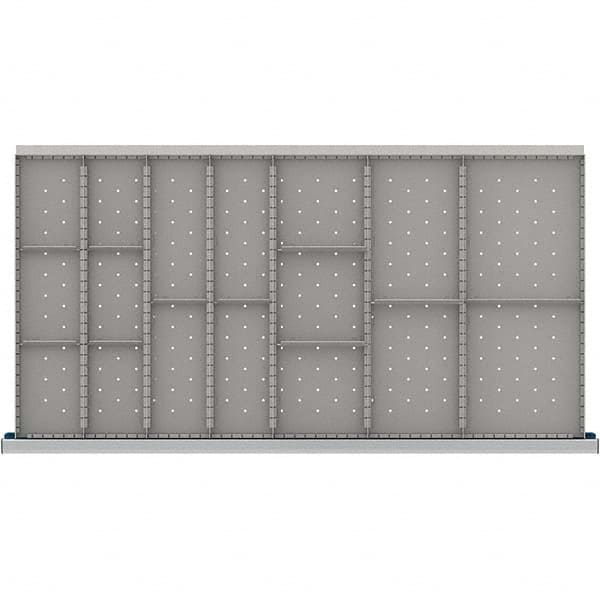 LISTA - 17-Compartment Drawer Divider Layout for 3.15" High Drawers - USA Tool & Supply
