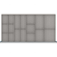 LISTA - 17-Compartment Drawer Divider Layout for 3.15" High Drawers - USA Tool & Supply