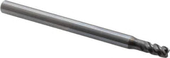 OSG - 5mm, 4 Flute, Single End, Solid Carbide, 0.5mm Corner Radius End Mill - 80mm OAL, 45° Helix, 8mm LOC, 15mm Extended Reach - USA Tool & Supply