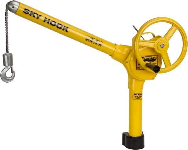 Sky Hook - 500 Lb Load Capacity, Steel Jib Crane - Swing Jib - USA Tool & Supply