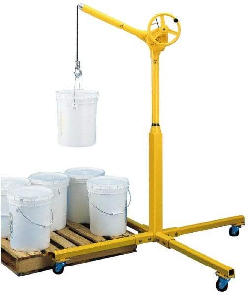Sky Hook - 500 Lb Load Capacity, Steel Jib Crane - Swing Jib - USA Tool & Supply