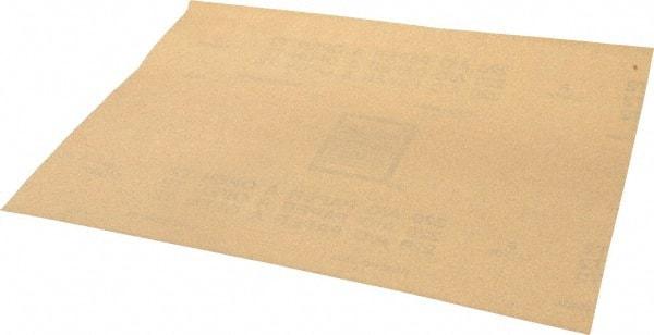 Norton - 220 Grit, Aluminum Oxide Sanding Sheet - 11" Long x 9" Wide, Very Fine Grade, A Weighted Paper Backing - USA Tool & Supply