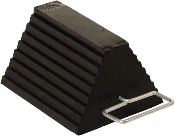 Vestil - 11-7/8" Wide x 6" High x 8" Deep, Rubber Wheel Chock - USA Tool & Supply