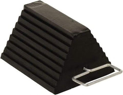 Vestil - 11-7/8" Wide x 6" High x 8" Deep, Rubber Wheel Chock - USA Tool & Supply