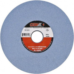 Camel Grinding Wheels - 10" Diam x 2" Hole x 1" Thick, I Hardness, 46 Grit Surface Grinding Wheel - Aluminum Oxide, Type 1, Medium Grade, Vitrified Bond, No Recess - USA Tool & Supply
