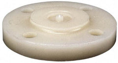 NIBCO - 1/2" Pipe, 3-1/2" OD, PVDF Blind Pipe Flange - Schedule 80, Natural - USA Tool & Supply