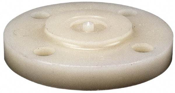 NIBCO - 3/4" Pipe, 3-7/8" OD, PVDF Blind Pipe Flange - Schedule 80, Natural - USA Tool & Supply