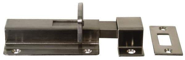 Sugatsune - 2-61/64" Long, 1-57/64" Wide Stainless Steel Slide Bolt - Polished - USA Tool & Supply