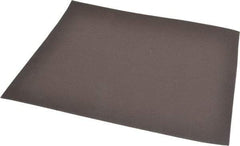Made in USA - 320 Grit, Aluminum Oxide Sanding Sheet - 11" Long x 9" Wide, Extra Fine Grade, J Weighted Cloth Backing - USA Tool & Supply