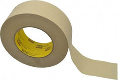 3M - 2" Wide x 60 Yd Long Tan Paper Masking Tape - Series 231, 7.6 mil Thick, 28 In/Lb Tensile Strength - USA Tool & Supply