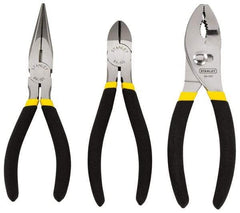 Stanley - 3 Piece Plier Set - Comes in Display Card - USA Tool & Supply