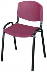 Safco - Burgundy Stackinging Chair - 21 Inch Wide x 18 Inch Deep x 7 Inch High - USA Tool & Supply