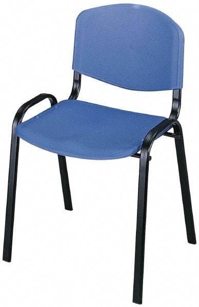 Safco - Blue Stackinging Chair - 21 Inch Wide x 18 Inch Deep x 7 Inch High - USA Tool & Supply