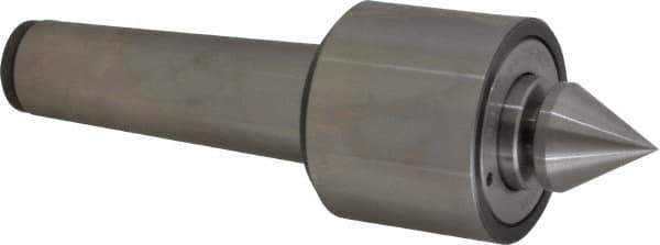 Riten - MT5 Taper Shank, 3-1/16" Head Diam Live Center - 5,500 Max RPM, 2-25/32" Head Length, 1-9/16" Point Diam, 1/4" Point Len, 1,400 Lb Max Workpc, 2-7/16" OAL, Male Point - USA Tool & Supply