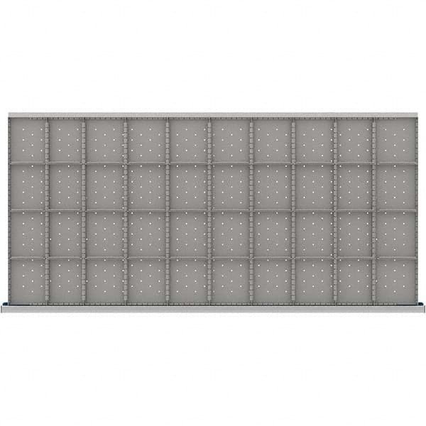 LISTA - 40-Compartment Drawer Divider Layout for 3.15" High Drawers - USA Tool & Supply