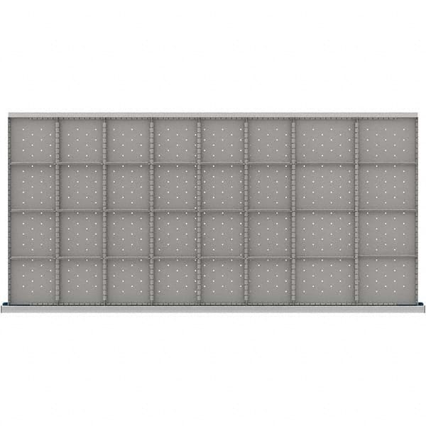 LISTA - 32-Compartment Drawer Divider Layout for 3.15" High Drawers - USA Tool & Supply