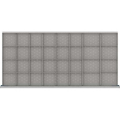 LISTA - 32-Compartment Drawer Divider Layout for 3.15" High Drawers - USA Tool & Supply