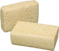 Ability One - 6-1/4" Long x 2-1/8" Wide x 1" Thick Scouring Sponge - Nonabrasive, Tan - USA Tool & Supply