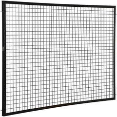 Vestil - 8' Long x 5' High, Black Hinged Door - USA Tool & Supply