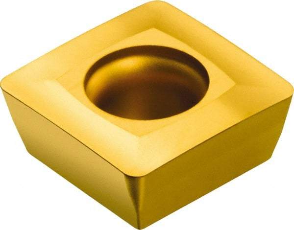 Sandvik Coromant - SPMT432 WH Grade 235 Carbide Milling Insert - TiCN/TiN Finish, 4.75mm Thick, 1/2" Inscribed Circle, 0.8mm Corner Radius - USA Tool & Supply