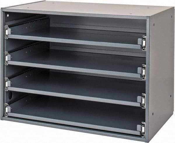 Durham - 4 Drawer, Small Parts Heavy Duty Bearing Slide Rack Cabinet - 12-1/2" Deep x 20" Wide - USA Tool & Supply