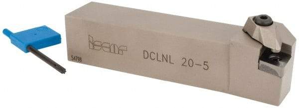 Iscar - DCLN, Left Hand Cut, 95° Lead Angle, 1-1/4" Shank Height x 1-1/4" Shank Width, Negative Rake Indexable Turning Toolholder - 6" OAL, CN.. Insert Compatibility, Series Isoturn - USA Tool & Supply