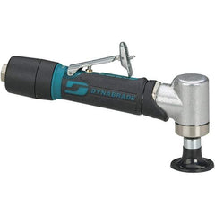 Dynabrade - 2" Max Disc, 25,000 RPM, Pneumatic Handheld Disc Sander - 23 CFM, 1/4" Inlet, 0.4 hp, 90 psi, Includes Wrench & Disc Sander - USA Tool & Supply