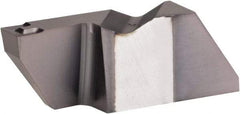 Kennametal - 4189NFD K Grade KCU25, 4.8mm Cutting Width Carbide Grooving Insert - 9.53mm Max Depth of Cut, Left Hand, 0.57mm Corner Radius, AlTiN Finish - USA Tool & Supply