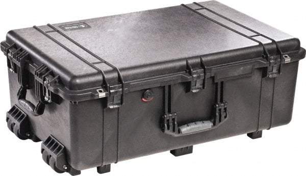 Pelican Products, Inc. - 20-15/32" Wide x 12-29/64" High, Clamshell Hard Case - Black, Polypropylene - USA Tool & Supply