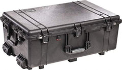 Pelican Products, Inc. - 20-15/32" Wide x 12-29/64" High, Clamshell Hard Case - Black, Polypropylene - USA Tool & Supply