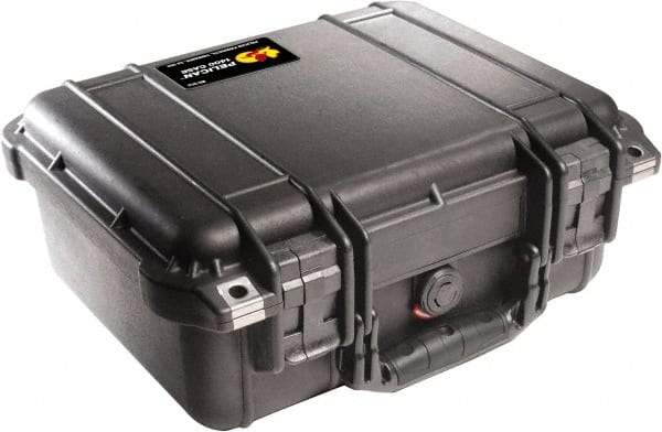Pelican Products, Inc. - 11-5/8" Wide x 6" High, Clamshell Hard Case - Black, Polypropylene - USA Tool & Supply