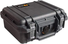 Pelican Products, Inc. - 9-11/16" Wide x 4-7/8" High, Clamshell Hard Case - Black, Polypropylene - USA Tool & Supply