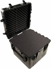 Pelican Products, Inc. - 22-7/16" Wide x 21-1/4" High, Cube Case - Black, Polypropylene - USA Tool & Supply